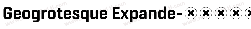 Geogrotesque Expande字体转换
